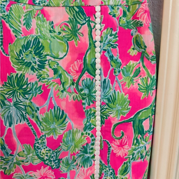 Lilly Pulitzer Pink and Green Tropical Dress - Picture 3 of 6
